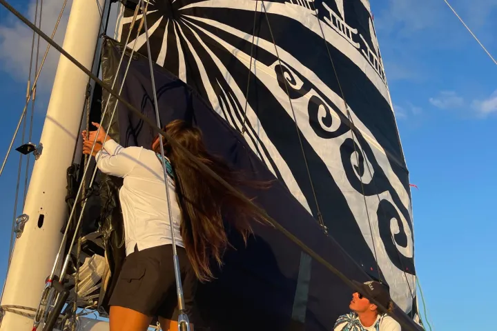 a couple of people posing for the camera