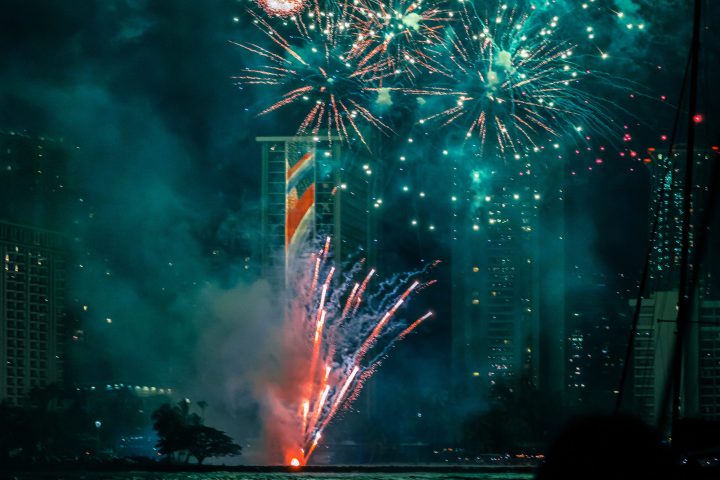 4th of july fireworks waikiki